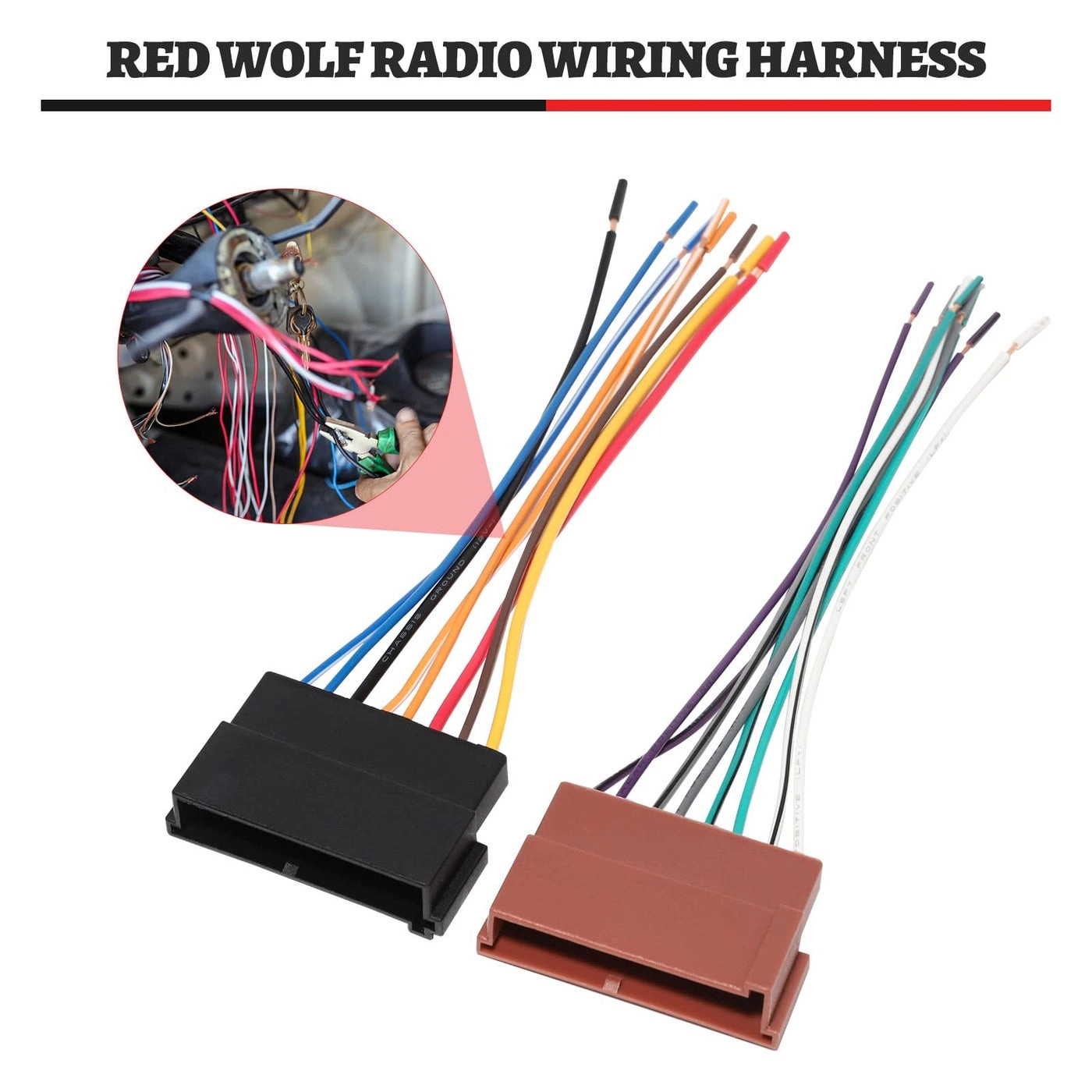 Radio Wiring Harness Connector Adapter - Ford F150 1986-1998, 1995-2001 Expedition, 1986-1997 Ranger, Lincoln/Mercury 1986-1994