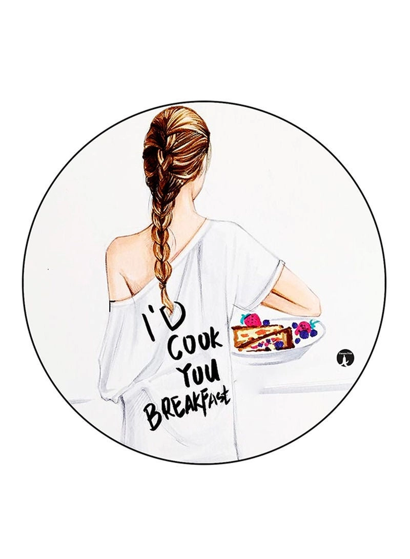 Girl Printed Mouse Pad