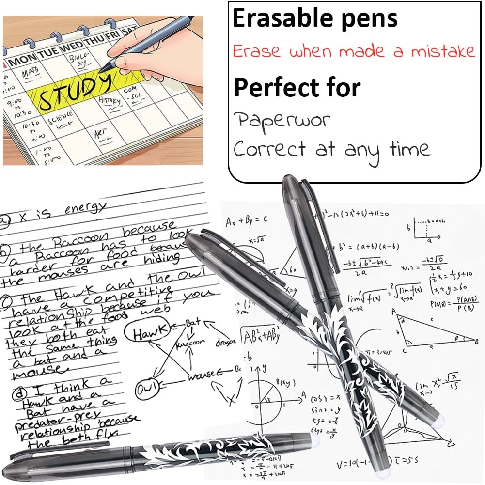 Erasable Pens - 8.0 Count 0.5mm