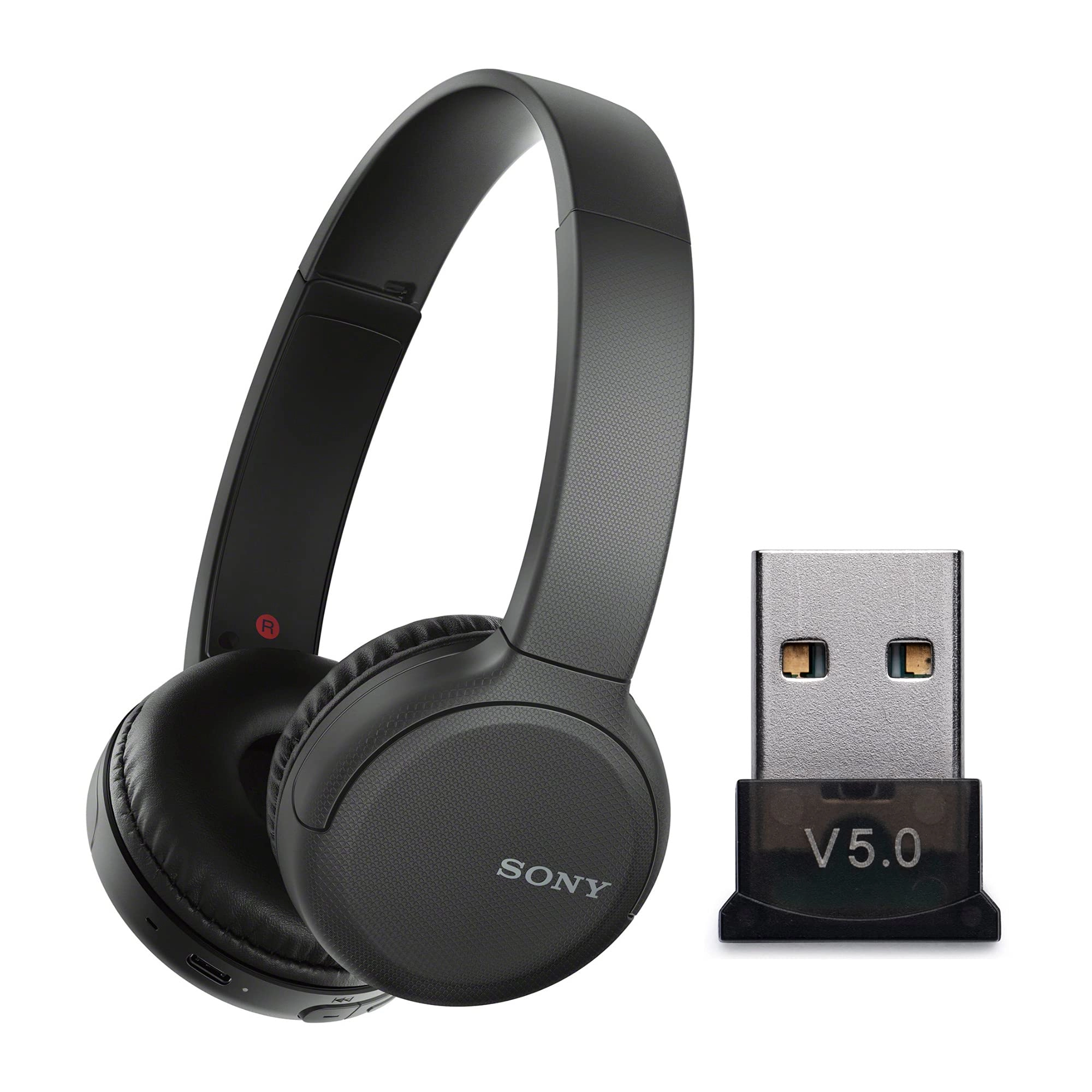 Sony WH-CH510 - Wireless Headphone + USB Bluetooth Dongle Adapter