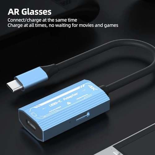 USB C to Glasses and Charging Adapter