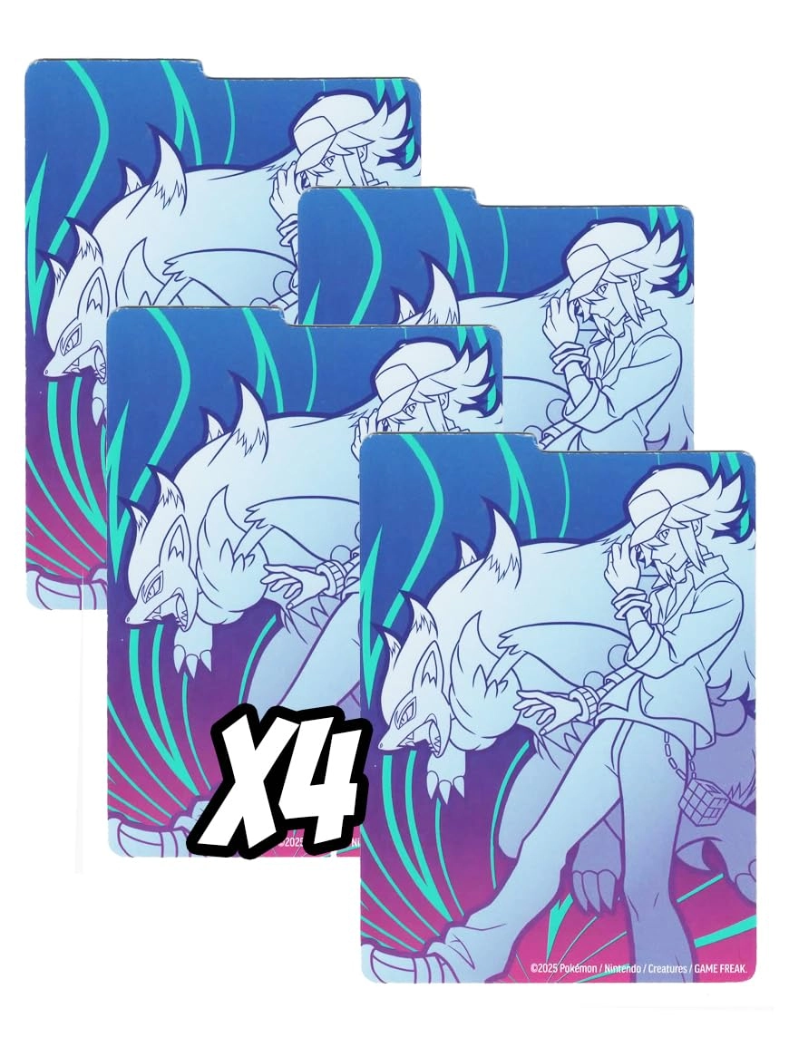 Pokémon Journey Together Cardboard Card Divider - 4pcs