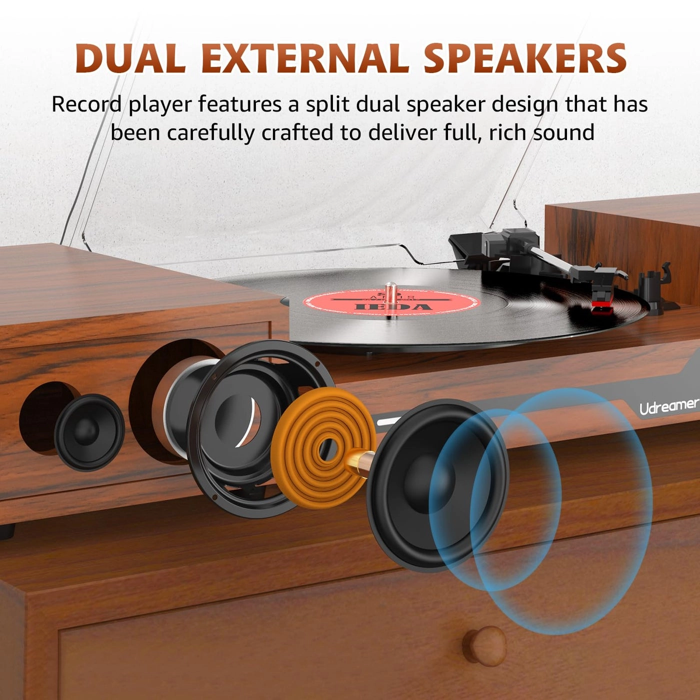 Vinyl Record Player - belt-driven