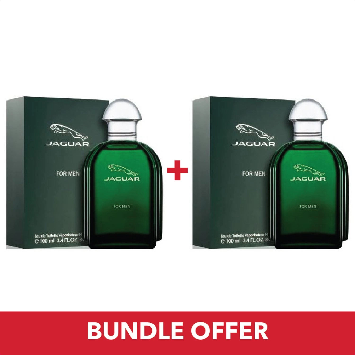Jaguar Green Eau de Toilette 100ml Bundle Offer