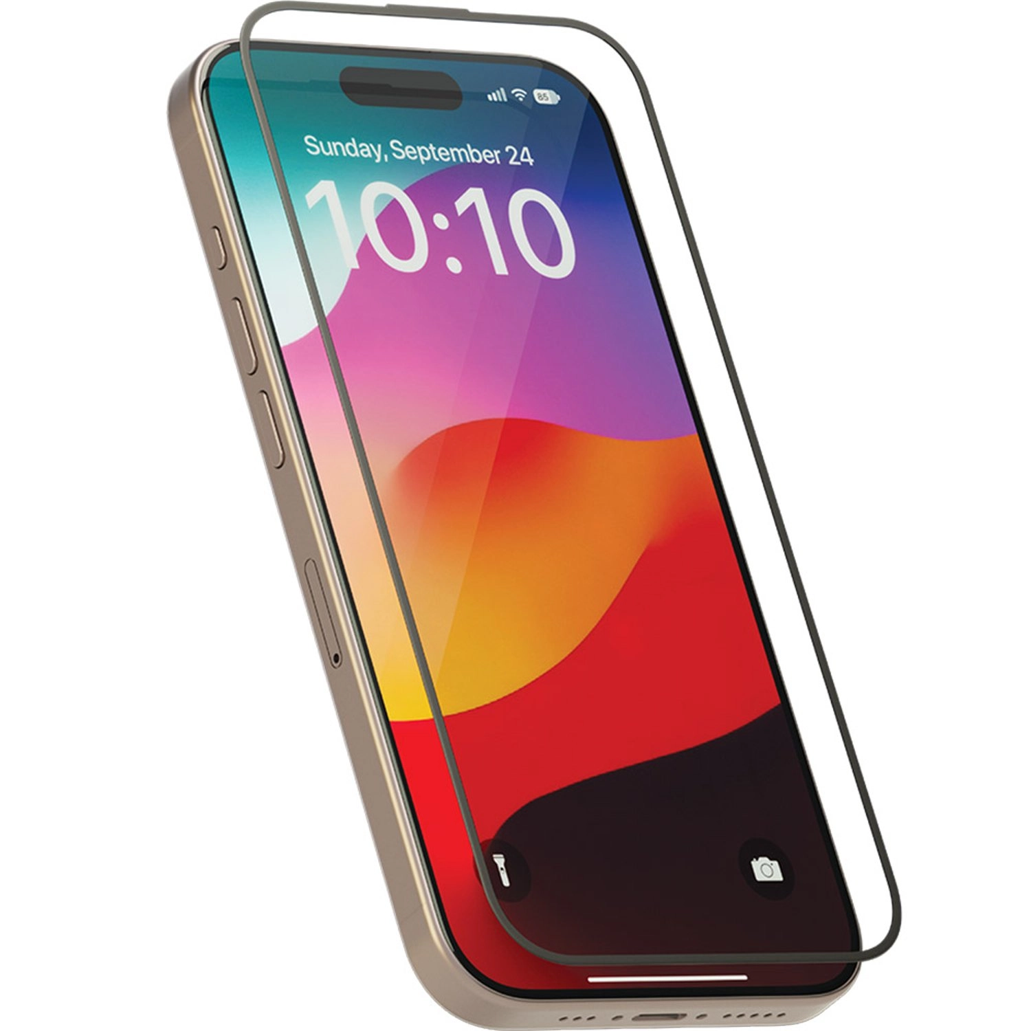 Soft Edge Full Screen Glass Screen Protector for iPhone 15