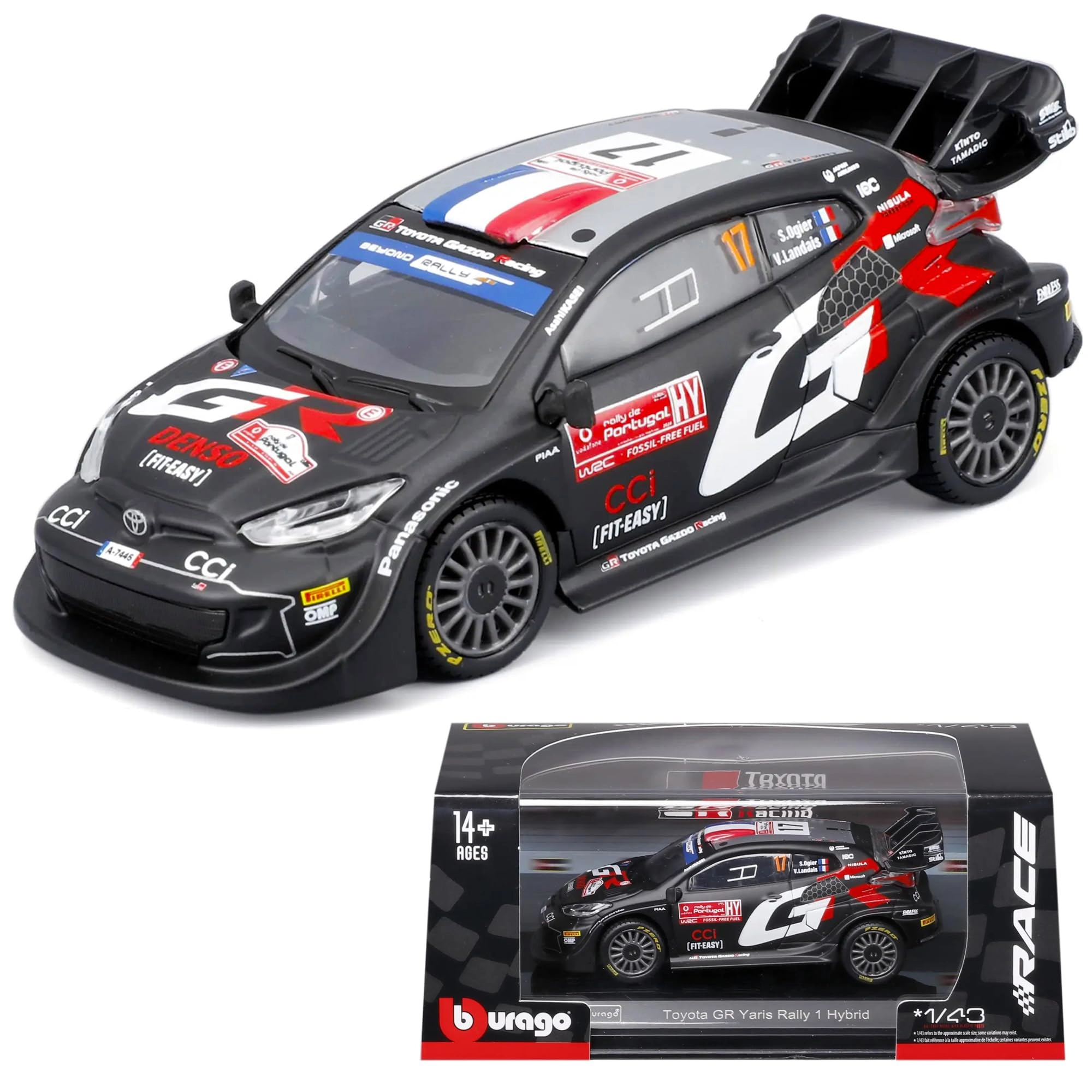 BBURAGO GR Yaris Rally 1 Hybrid - 1:43