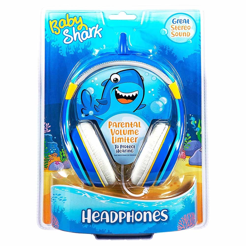 Baby Shark Wired Headphones - Suitable for 2 to 6 yrs