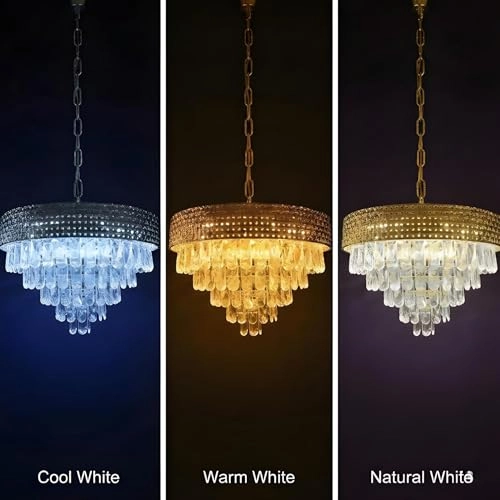 Crystal Chandelier - White Warm White Natural White