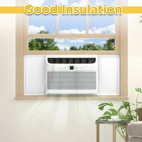 Window Air Conditioner Side Panel with Frame - Fits For 14,000-22,000 BTU AC Units Pack