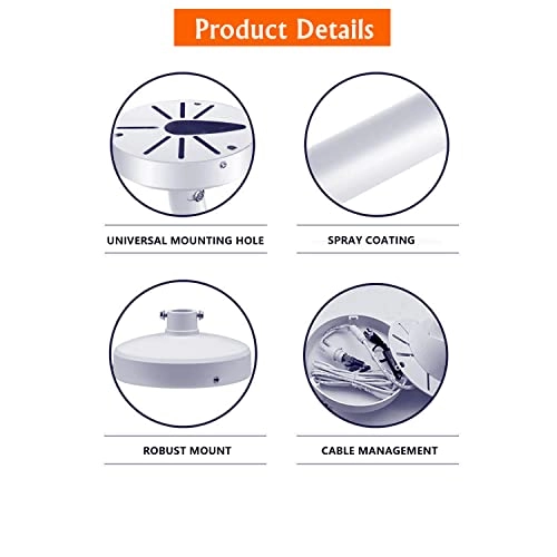 I Type Wall Mount Bracket - 250mm/10 inch Aluminum Alloy