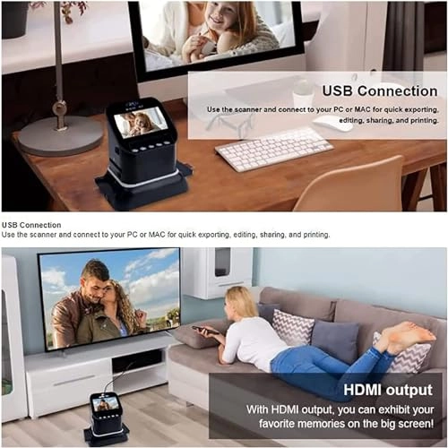 Digital Film Scanner - 120 1080P LCD Screen