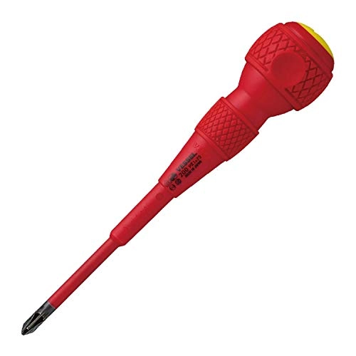 BALL Grip Insulated Pozidriv Screwdriver PZ1 x 75mm