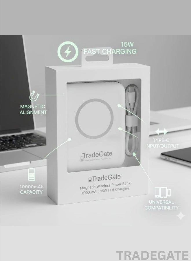 Magnetic Wireless Power Bank - 10000mAh 15W