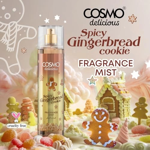 Spicy Gingerbread Cookie Fragrance Mist - 250ml Warm Cinnamon Nutmeg & Vanilla