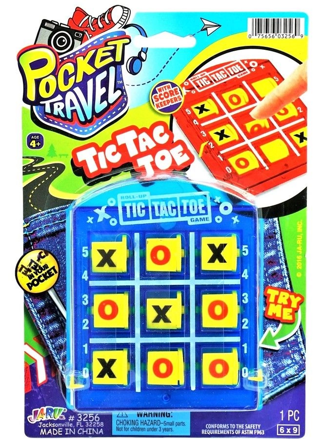 Ja-Ru Portable Tic Tac Toe - 1 Pack Mini Travel