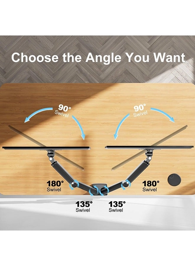 Dual Monitor Mount Stand - dual 13 to 32 Inch 75x75mm 100x100mm