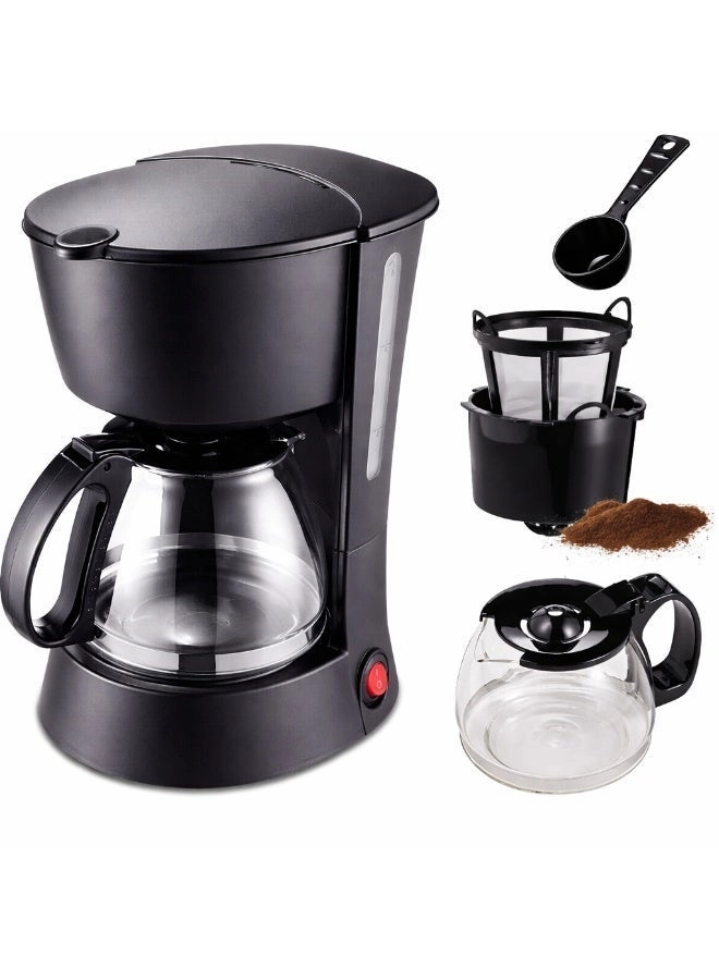 AMROAH Drip Coffee Maker - 6 Cup Auto Shut Off Keep Warm