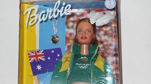 Barbie Sydney 2000 Olympic Fan Doll - British Flag 3 piece clothing Ages 60+