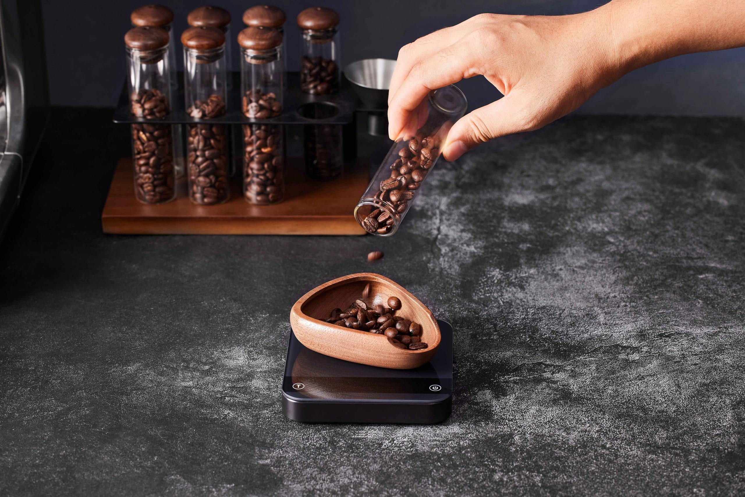 Coffee Bean Dosing Cup - 30g+ + Spray Bottle - 10ml