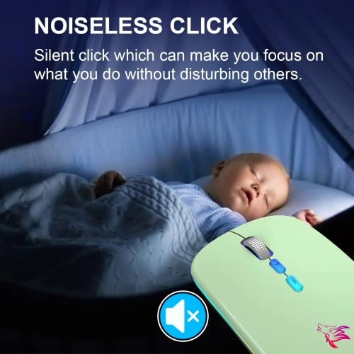 LED Slim Rechargeable Mouse - Wireless