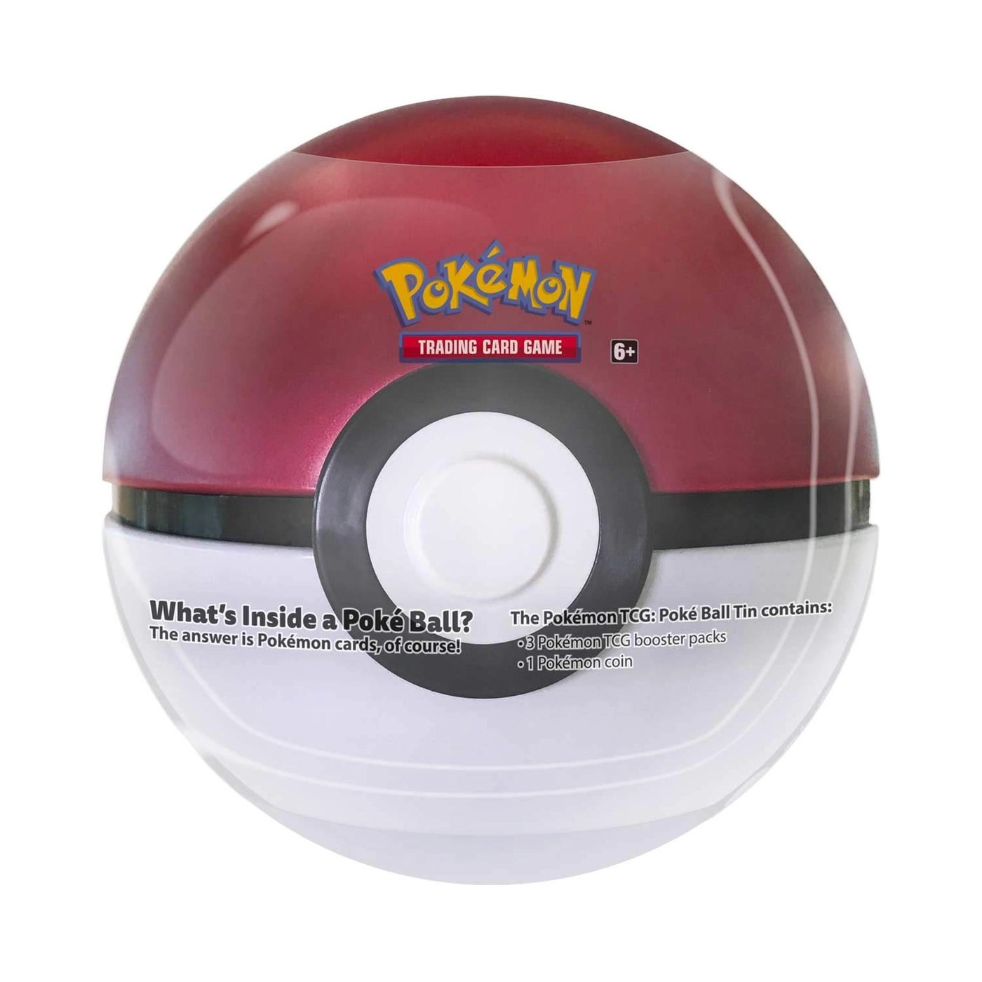 Poke Ball Tin - 3 Booster Packs 1 Coin