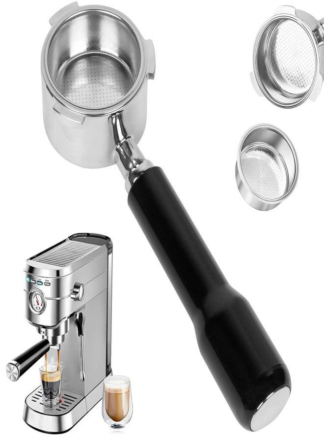 Yuezhongoo 51mm Bottomless Portafilter - 3-Ear Stainless Steel