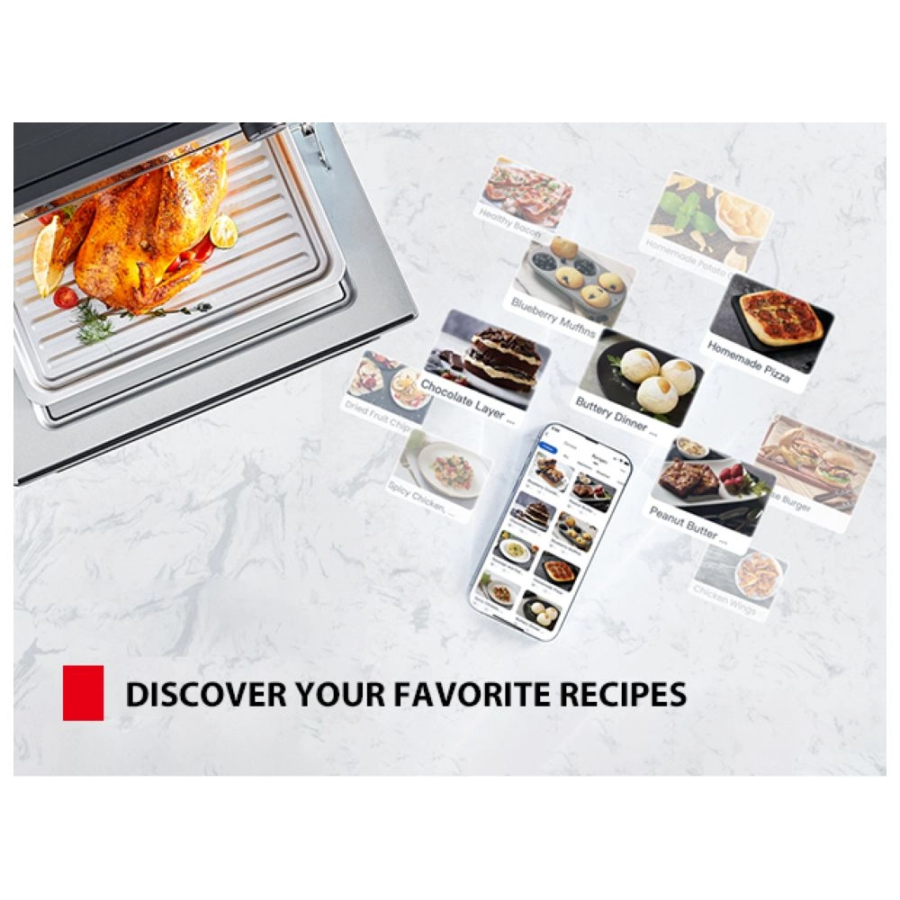 2 in 1 Toaster Oven Air Fryer Grill - 25 Liter(s)