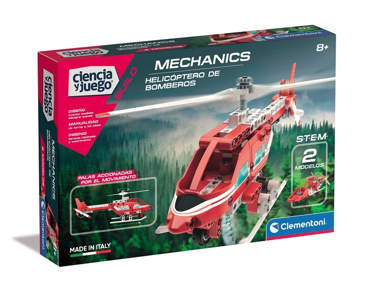 Clementoni Mechanics Lab Fire Brigade Helicopter (55437) - with App 8 Years