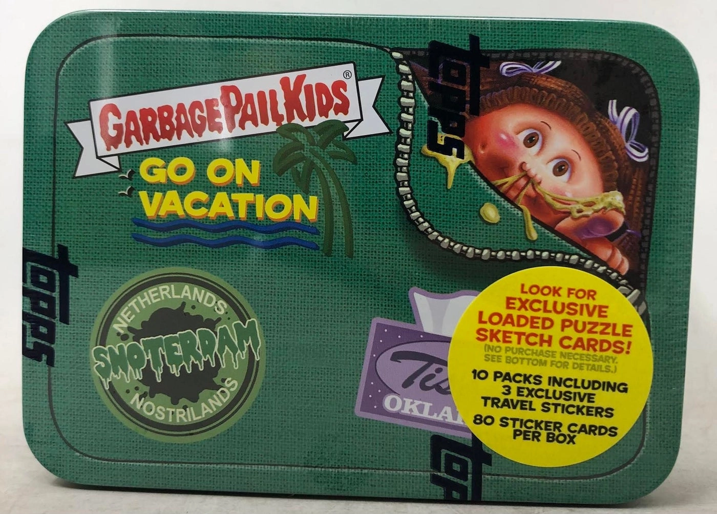 Garbage Pail Kids Go On Vaction Tins
