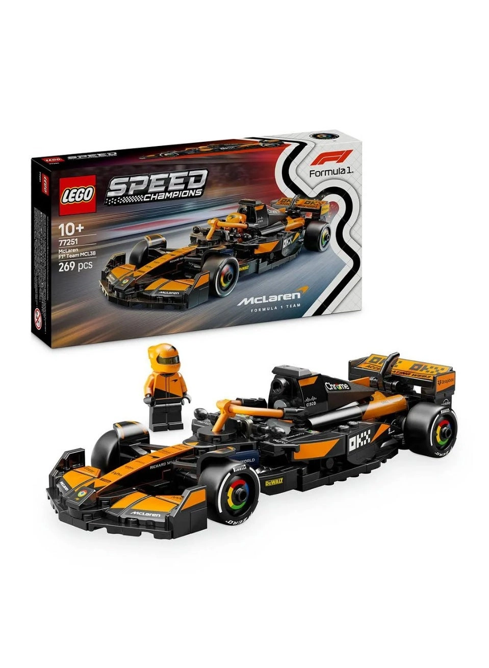 LEGO Speed Champions McLaren F1 Team MCL38 Race Car