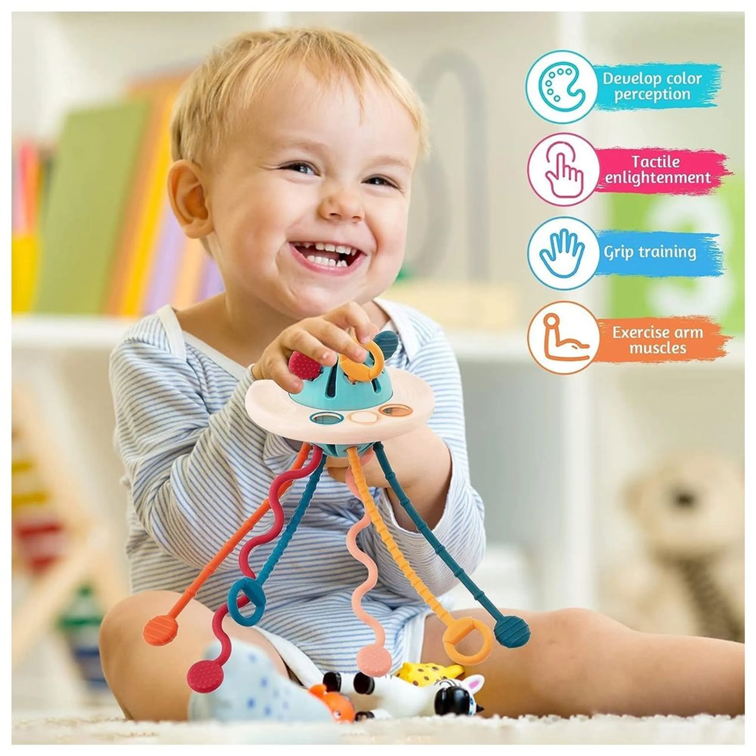 Sensory Montessori Baby Silicone Toy