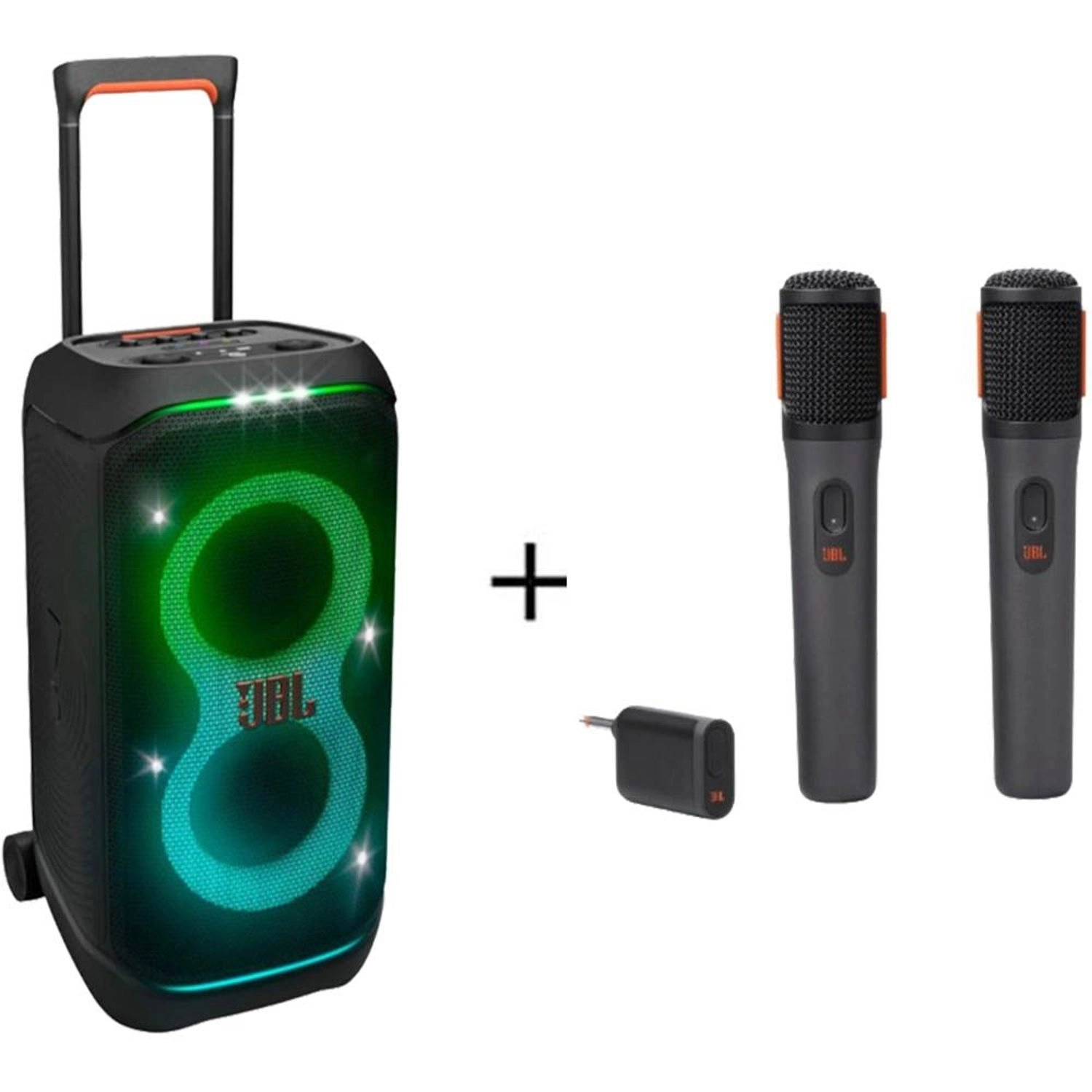 JBL Partybox Stage 320 + Wireless Microphones