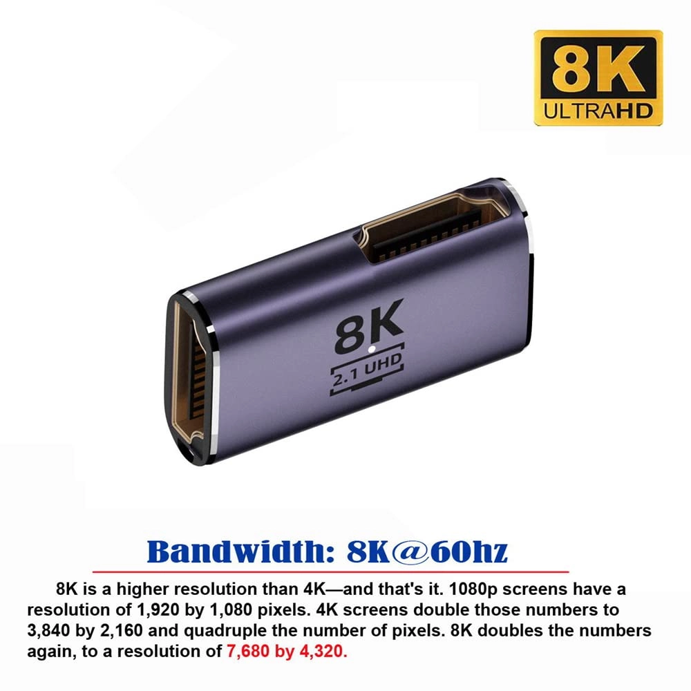 8K HDMI Adapter with Ethernet