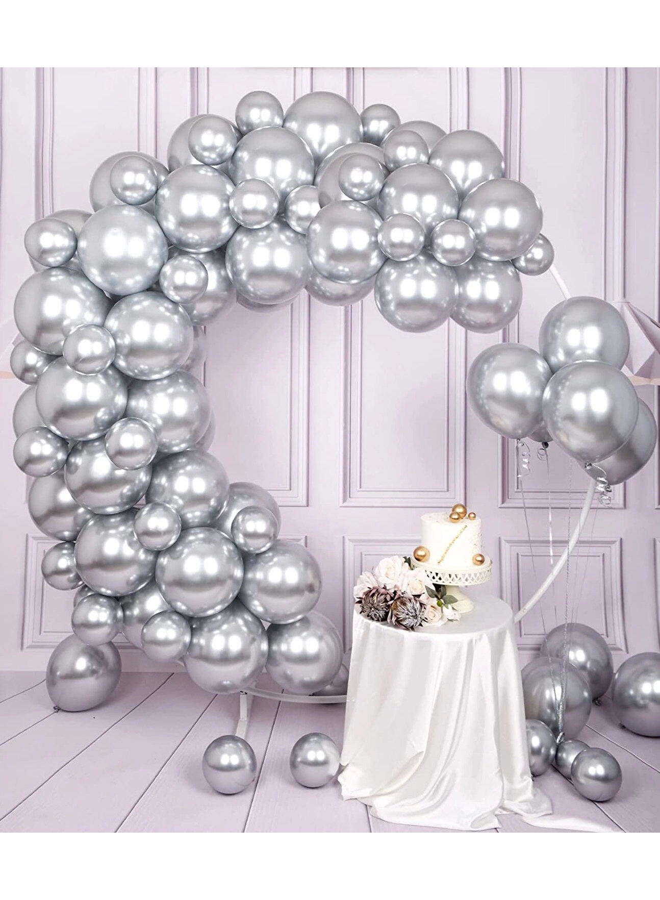 JOLLITY LLC Chrome Balloons - 50 Pcs