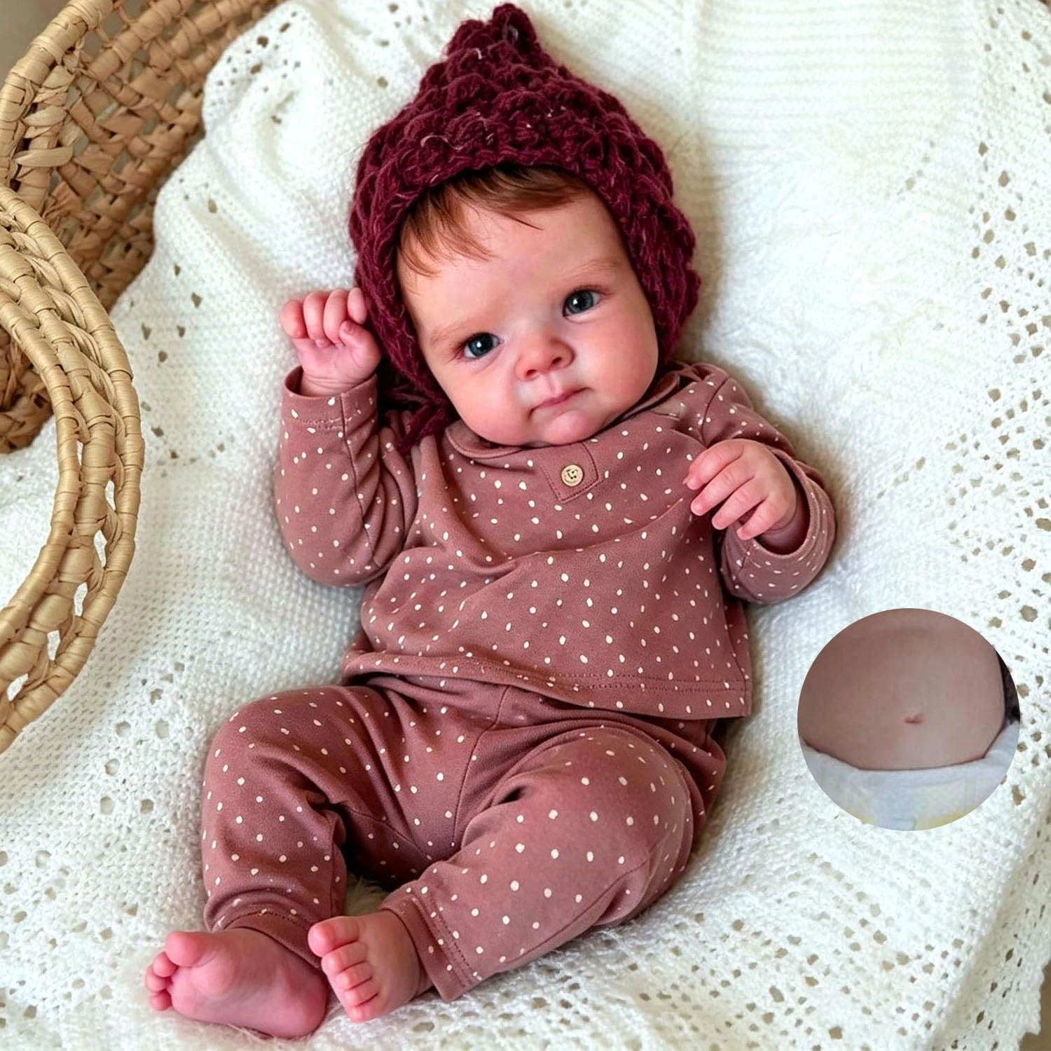 Reborn Baby Doll - 18 inches Full Silicone Vinyl Girl