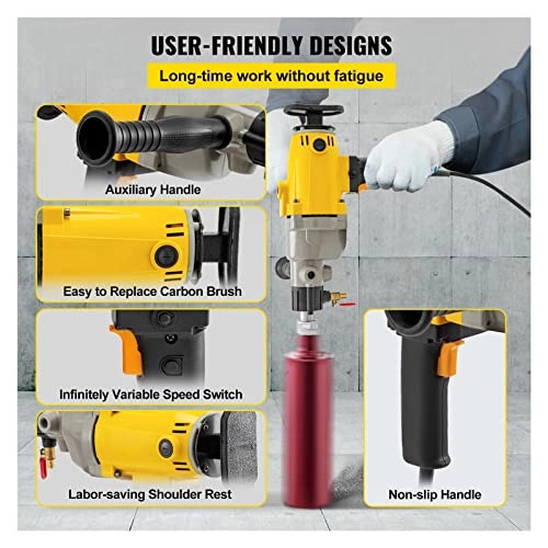 Diamond Core Drill Rig - 1880W 2180W 110mm 130mm 160mm 180mm