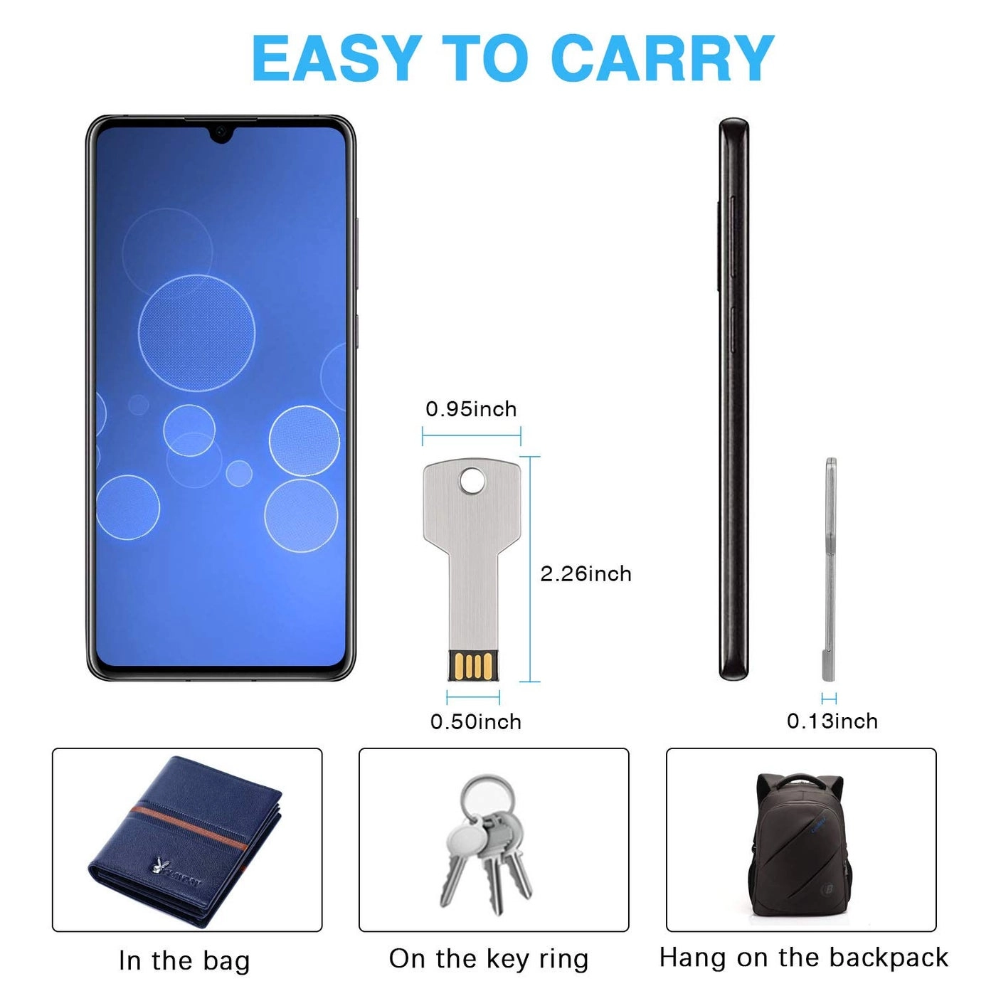 Key Shape USB Flash Drive - USB2.0 64GB