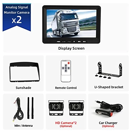 Car Monitor Rear View Backup Camera - Night vision Wireless 1080P