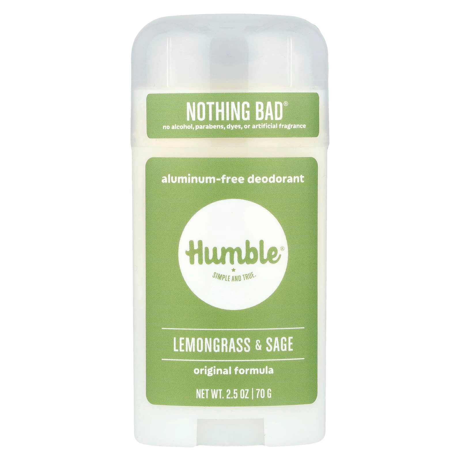 Humble Brands Aluminum-Free Deodorant - Lemongrass & Sage 70 g
