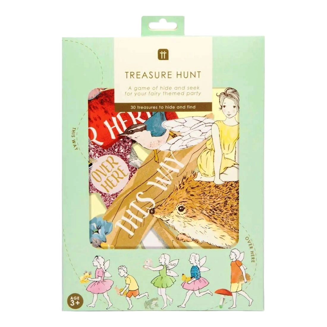 TALKING TABLES Truly Fairy Treasure Hunt - 1x Instructions Sheet, 1x Fairy Name Guide, 1x Fairy Poster, 30x Props and 5 Sign Posts