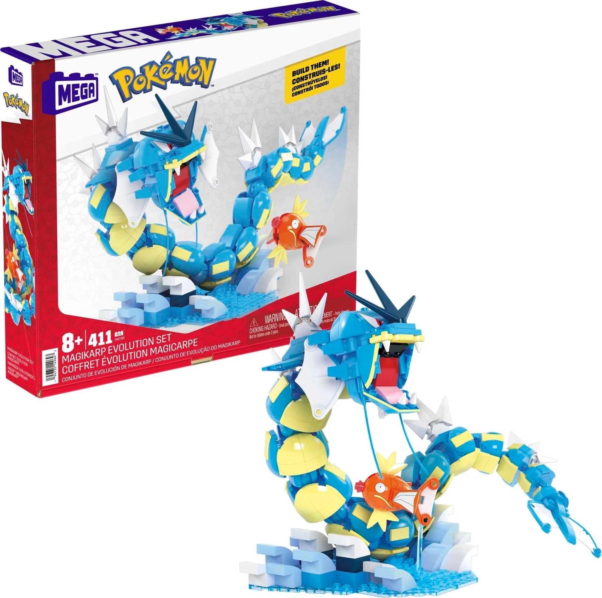 Mattel Magikarp Evolution - pokemon 411 pcs