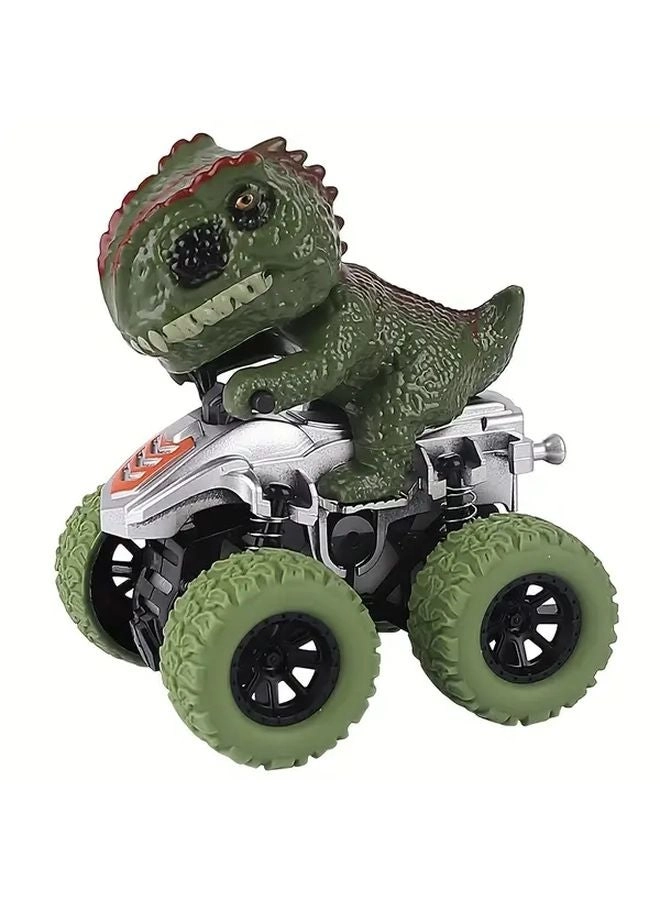 Triceratops Inertia Toy Car - 360° Rotatable Friction-Powered