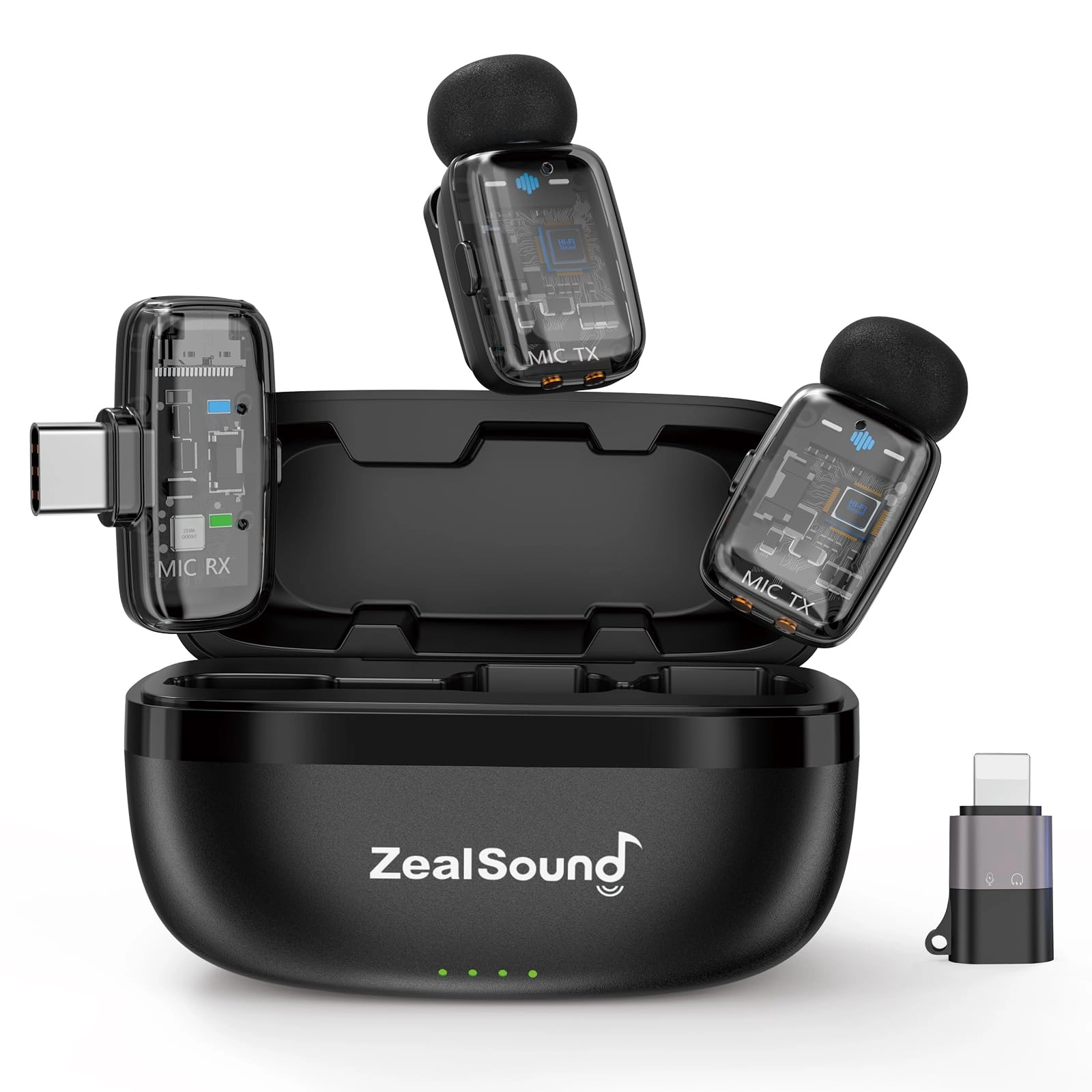 M6 Wireless+USB+Lightning Microphone