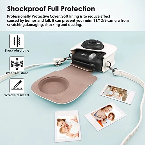 Camera Case - PU Leather Mini 11 + Photo Album - 52 pockets