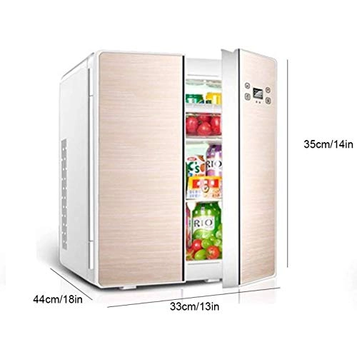 Car Double Door Mini Refrigerator - Dual Voltage Portable