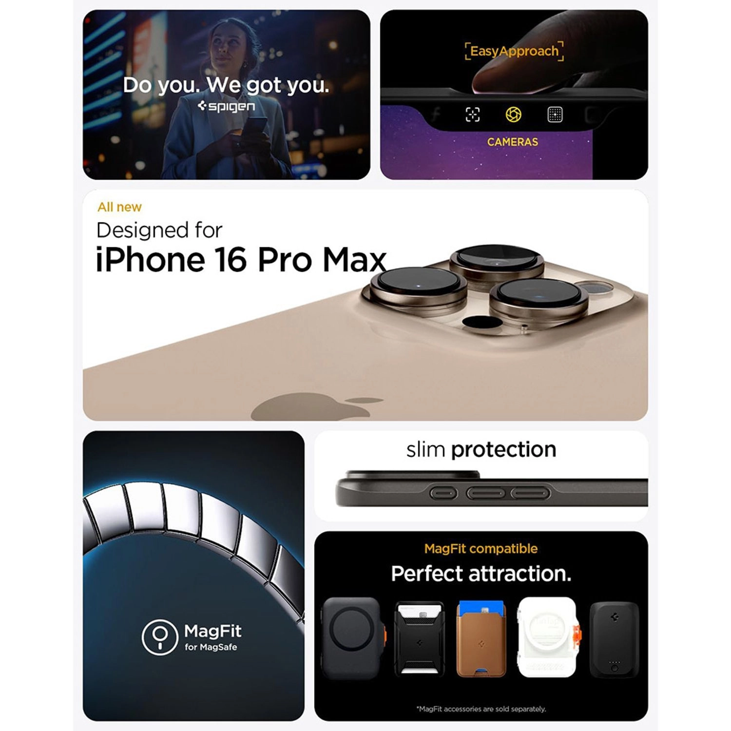 Thin Fit MagFit Case - PC, TPU for iPhone 16 Pro Max