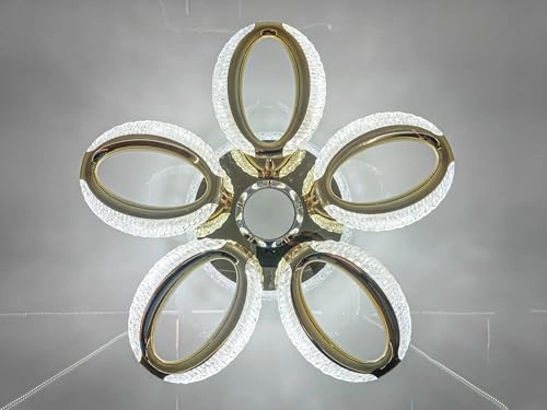 Modern Crystal LED Ceiling Light - Warm/White/Neutral Dimmable