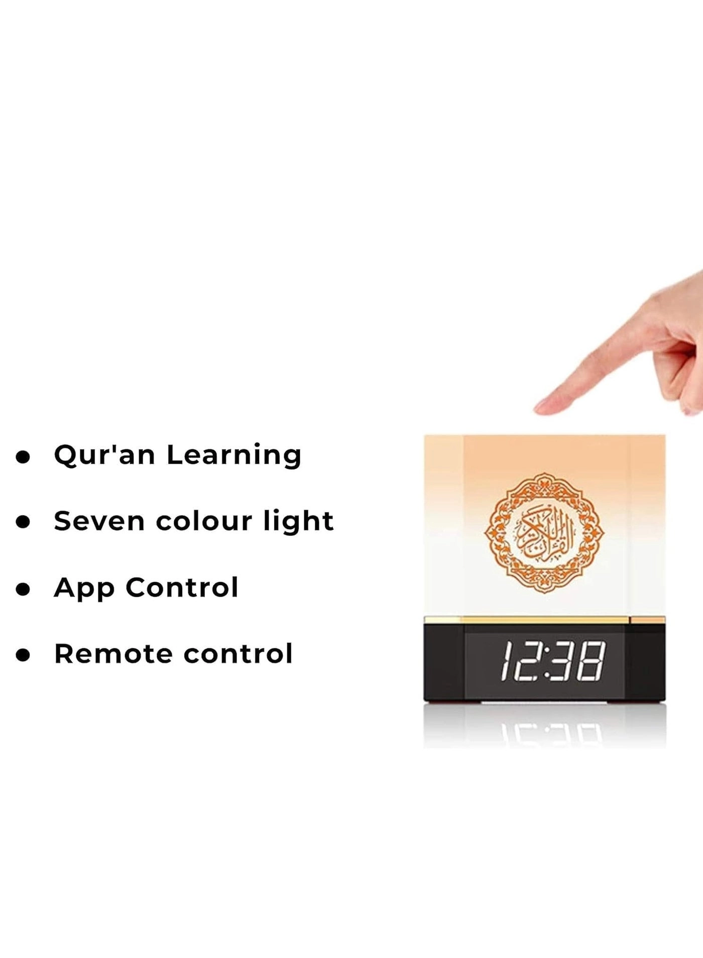 Complete Quran Speaker - Lamp Clock 14 Languages