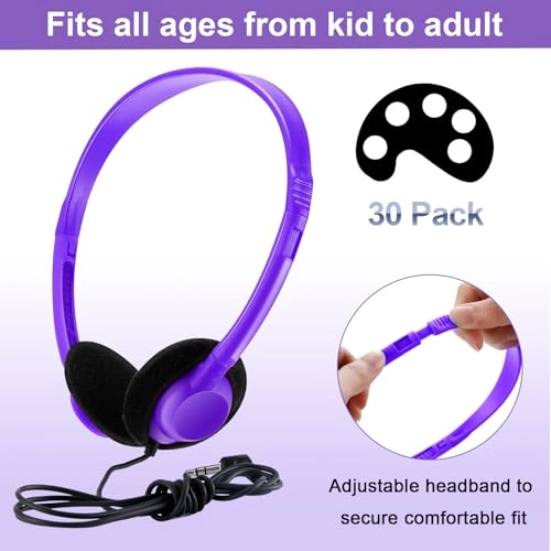 30 Pack Class Set - Wired Headphone