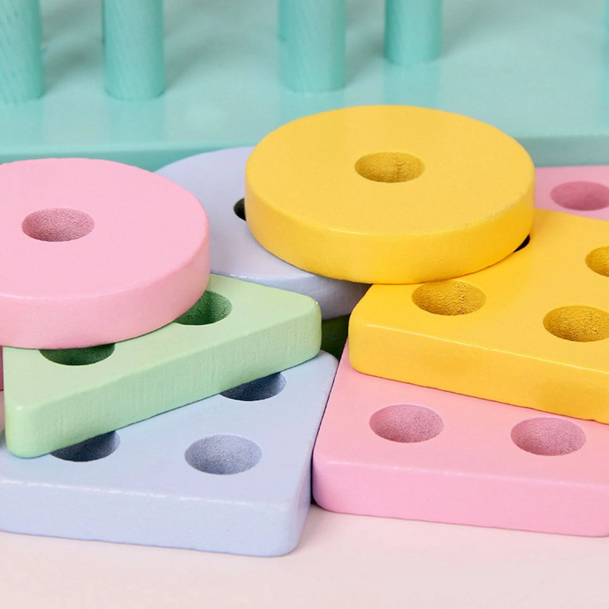 Wooden Rectangle Shape Sorter - Suitable for 3 years & above